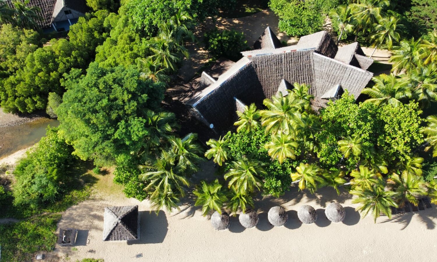 Andilana Lodge di Nosy be vista dall'alto